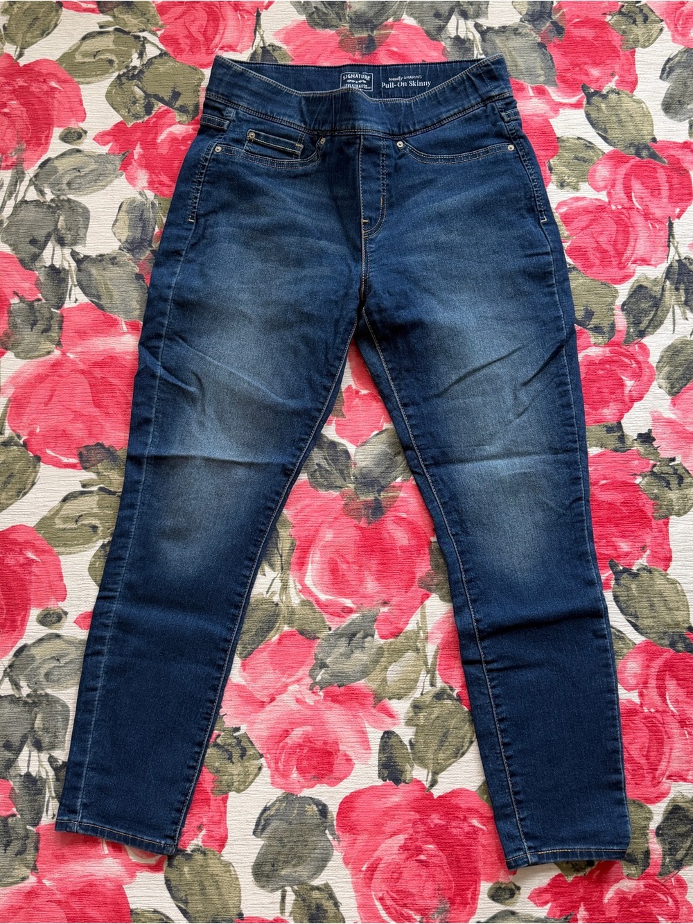 Signature by Levi Strauss Blue Denim Skinny Jeans for Women